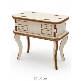 MN16 Minyatür Dresuar Ahşap Boyanabilir Obje